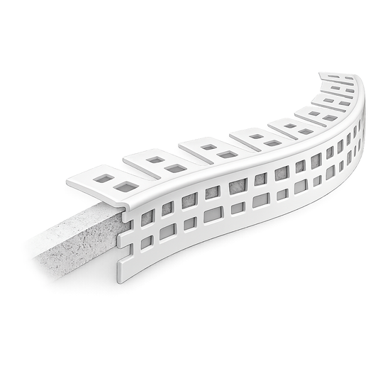 10 x 25x25 PVC flexible arch render corner bead 3m for curved wall and arch corners