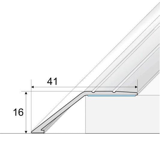 Aluminium Self Adhesive Door Threshold Ramp Profile