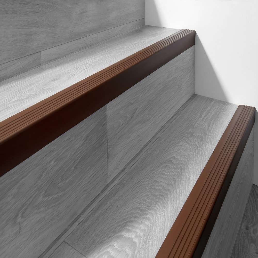 PVC Flexible Stair Nosing 50x42mm – Non-Slip Trim | Stair Nosing UK