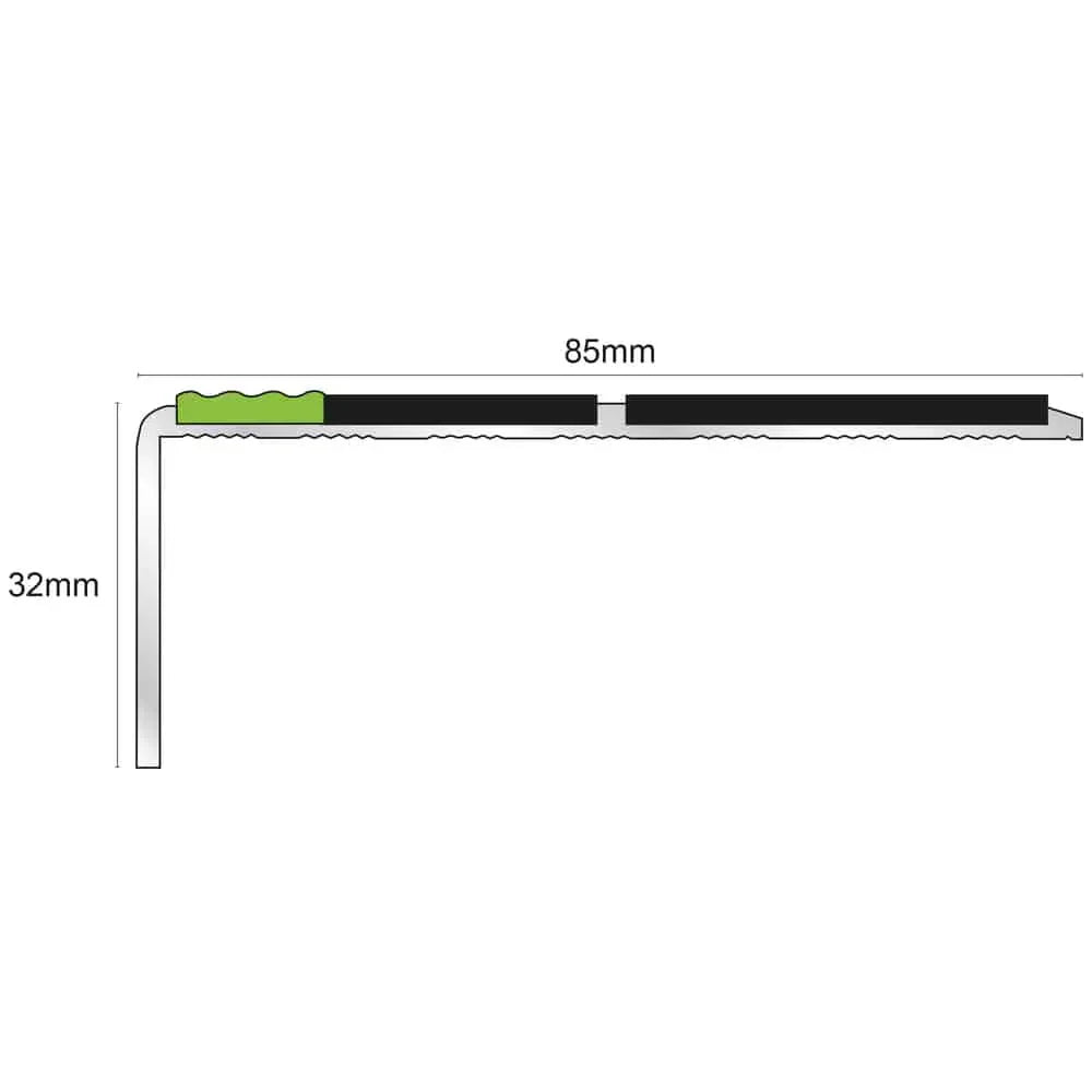 Non Slip Stair Nosing Edge Trim With Pvc Insert