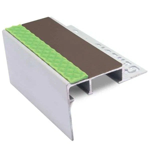 ATC Brown Heavy Duty 10mm Slimline Non Slip Stair Nosing