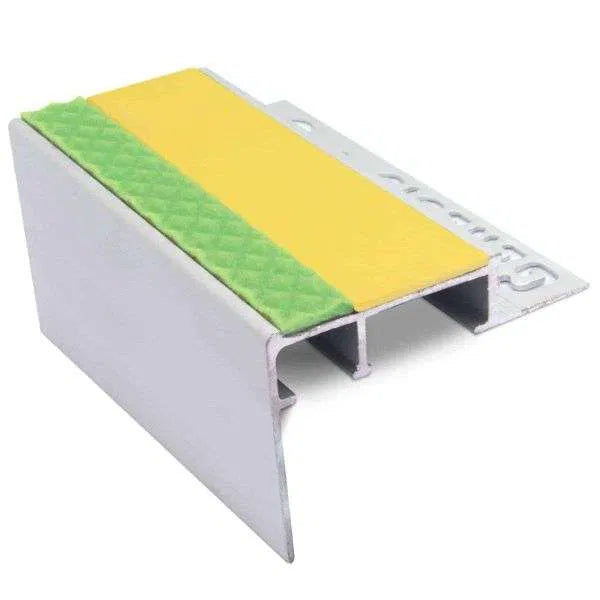 ATC Yellow Heavy Duty 10mm Slimline Non Slip Stair Nosing