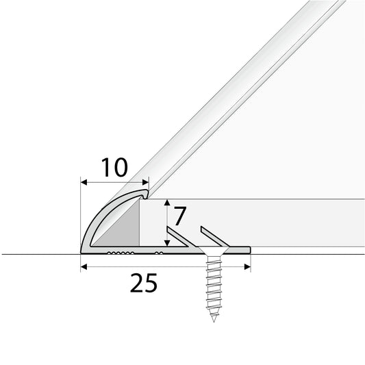 C07 Aluminium Single Edge Carpet Profile