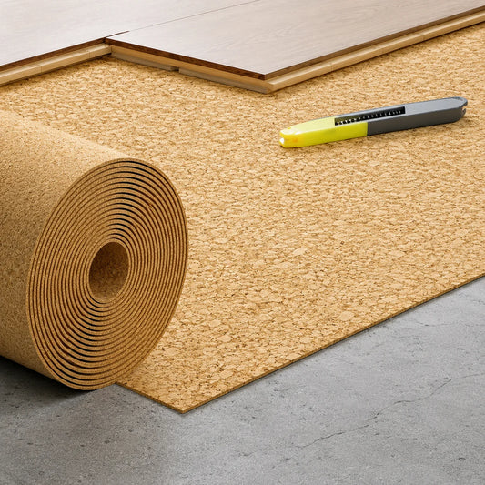 Cork Soundproof Underlay Roll Thermal Insulation Sheet Usage Image