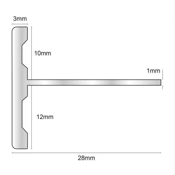 NFA – Formable 2 in 1 reversible formable Aluminium profile