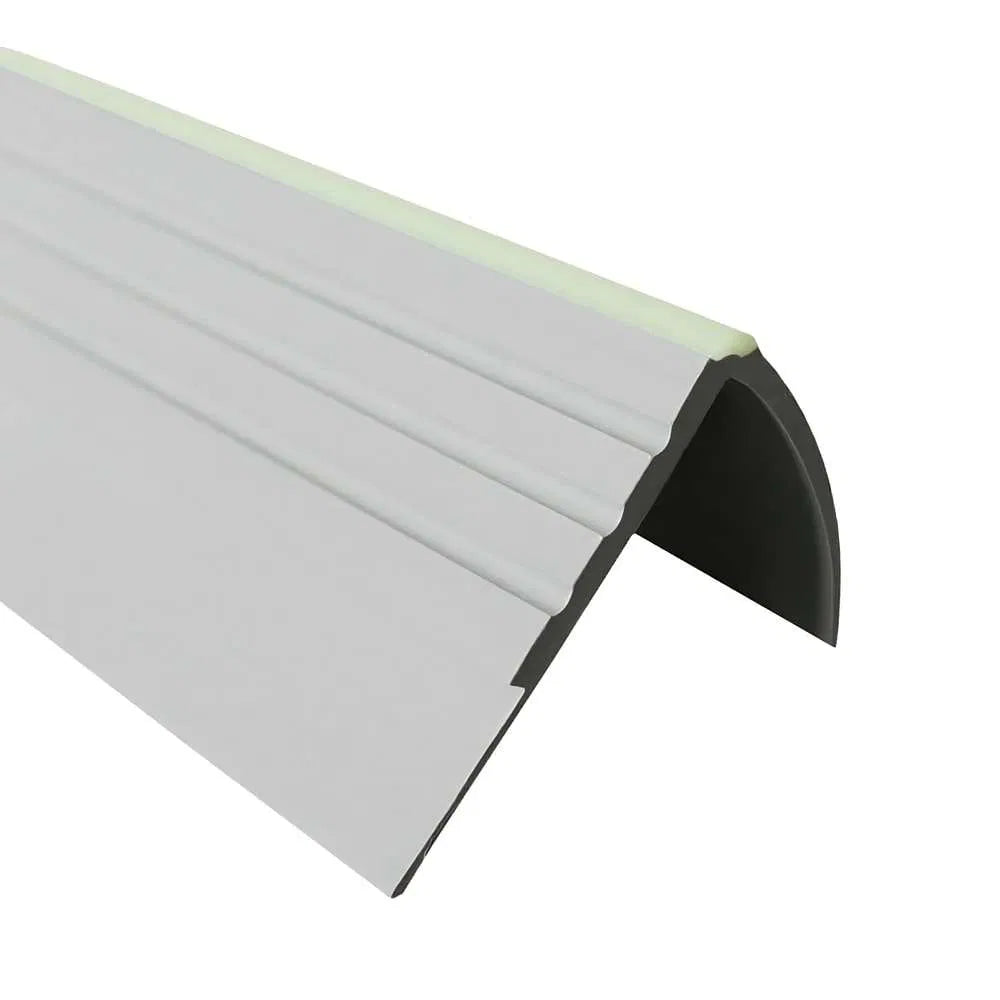 Light Grey Luminescent Non-Slip PVC Stair Nosing 730-RDFL