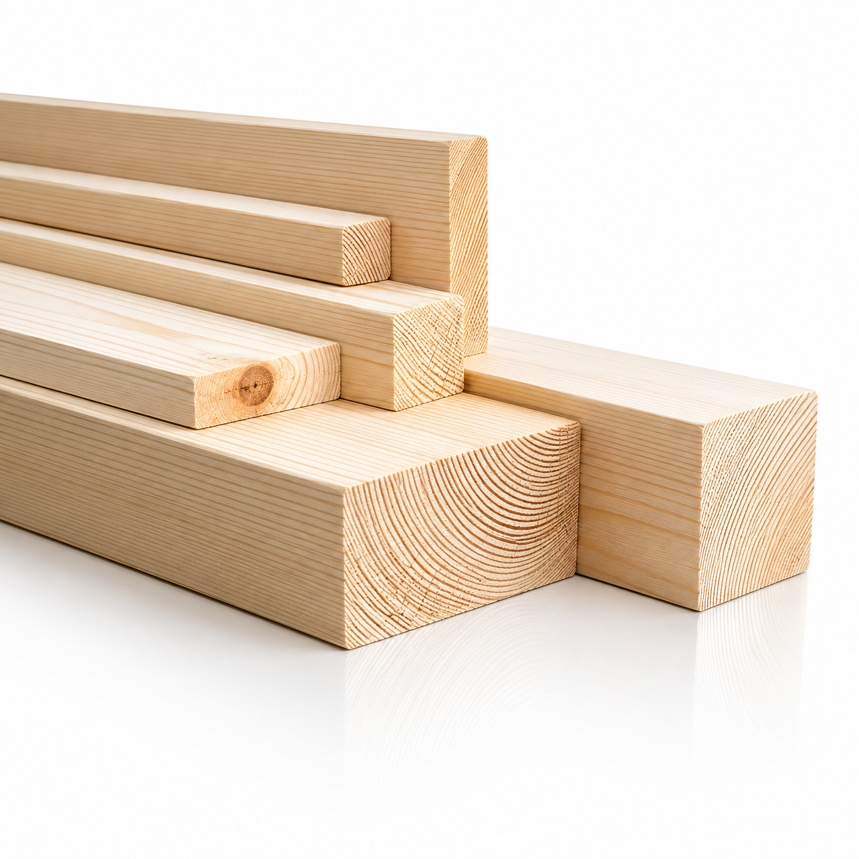 Planed Timber Beams | Pine & Spruce PSE Wood Battens All Sizes