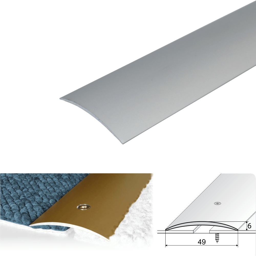 A04 49mm Anodised Aluminium Door Threshold Strip