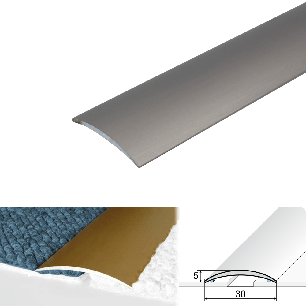 A03 30mm Anodised Aluminium Self Adhesive Door Threshold Strip