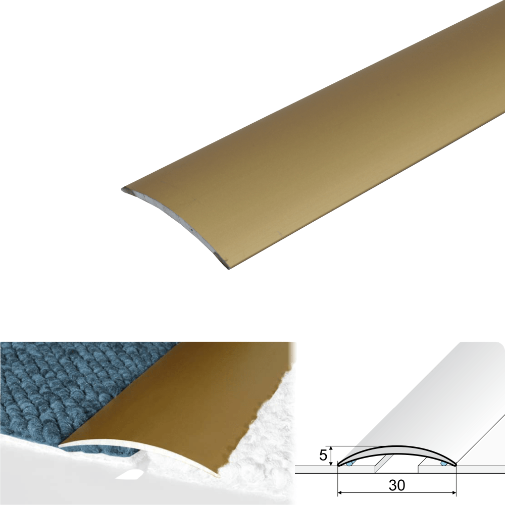 A03 30mm Anodised Aluminium Self Adhesive Door Threshold Strip