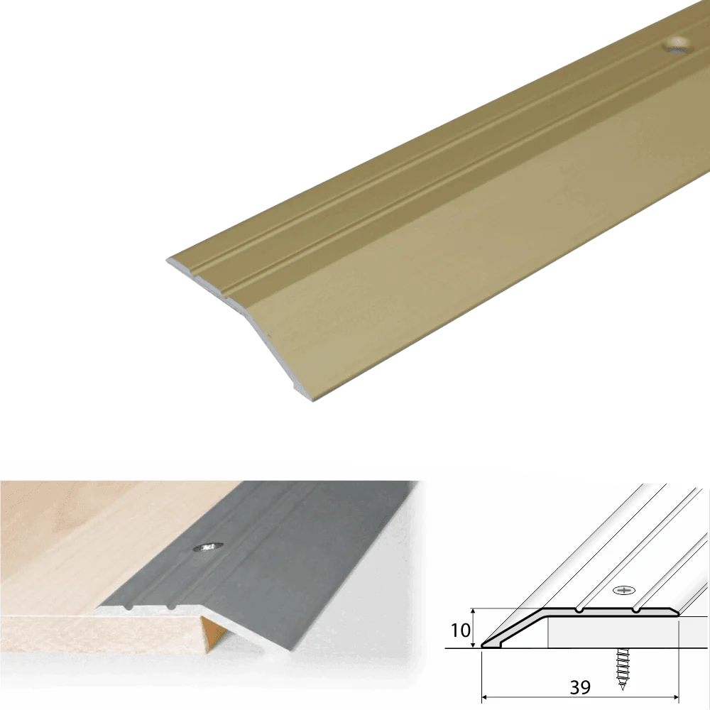 A11 40mm Anodised Aluminium Door Threshold Ramp Profile