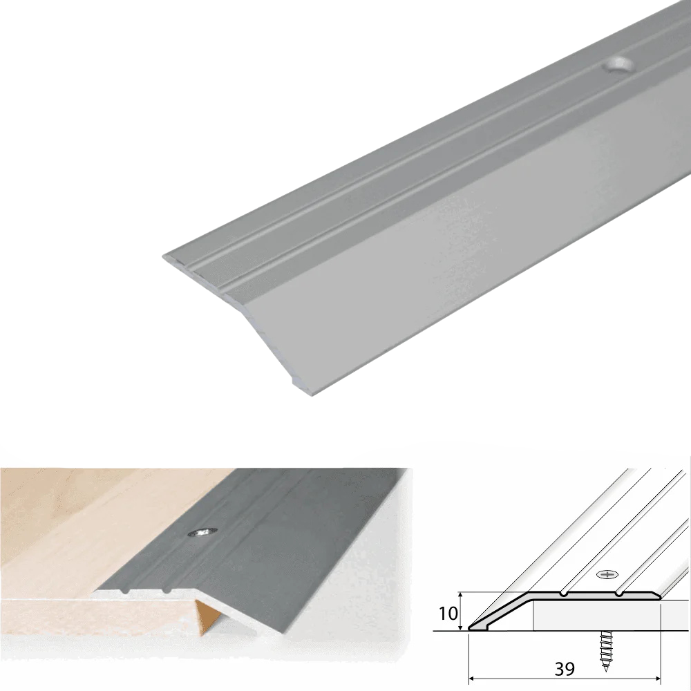 A11 40mm Anodised Aluminium Door Threshold Ramp Profile