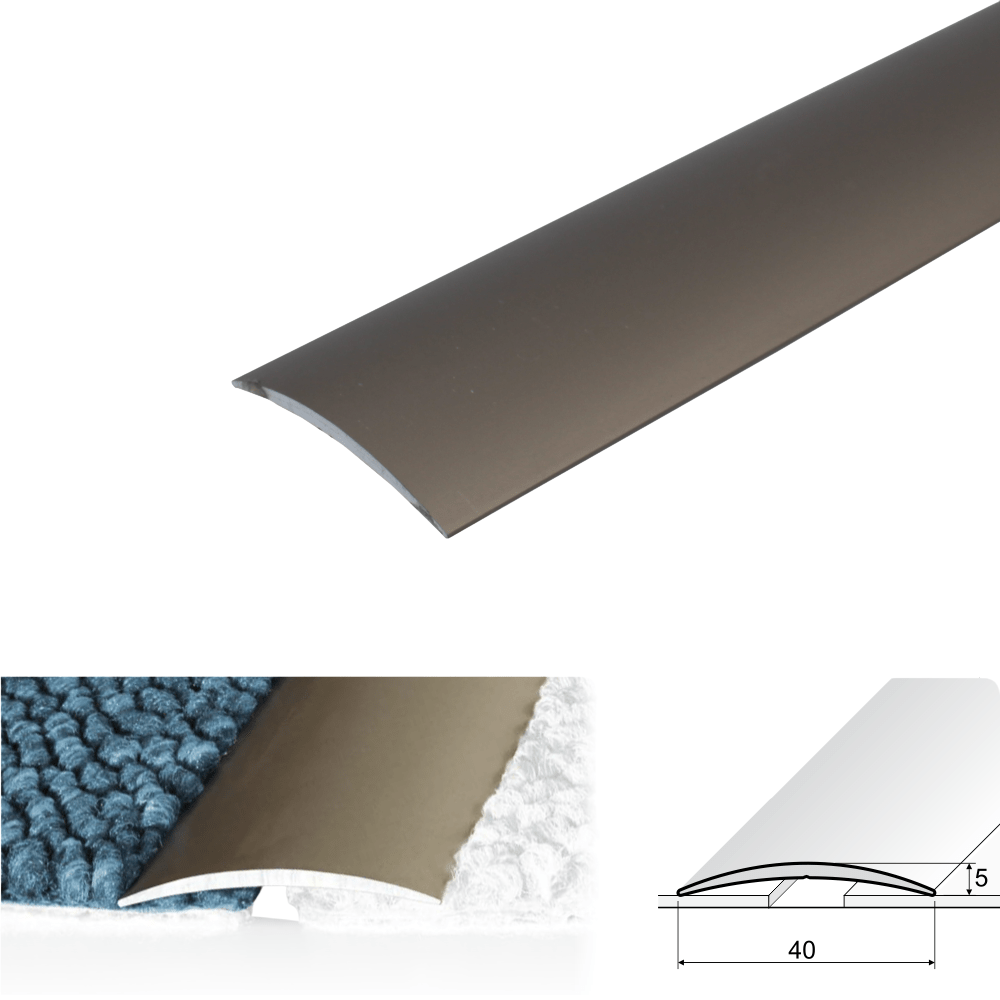 A13 40mm Anodised Aluminium Self Adhesive Door Threshold Strip