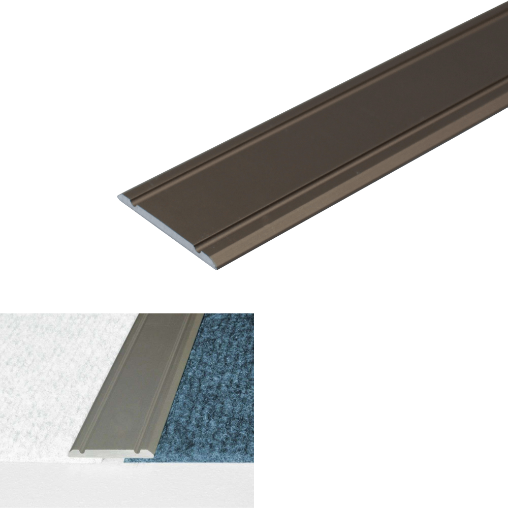 A02 30mm Anodised Aluminium Flat Self Adhesive Door Threshold Strip