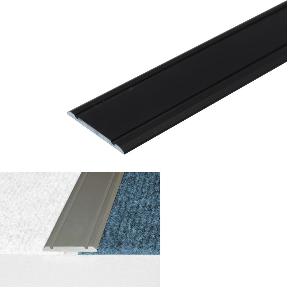 A02 30mm Anodised Aluminium Flat Self Adhesive Door Threshold Strip