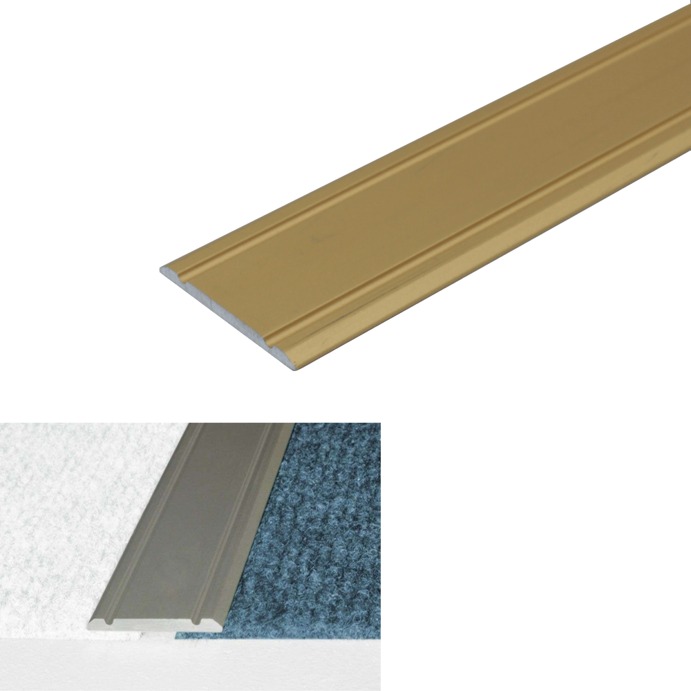 A02 30mm Anodised Aluminium Flat Self Adhesive Door Threshold Strip