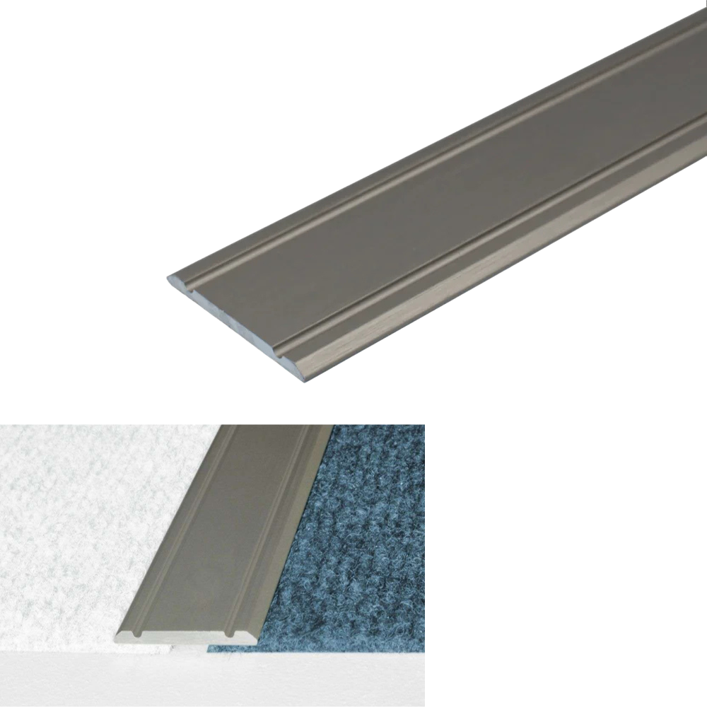 A02 30mm Anodised Aluminium Flat Self Adhesive Door Threshold Strip