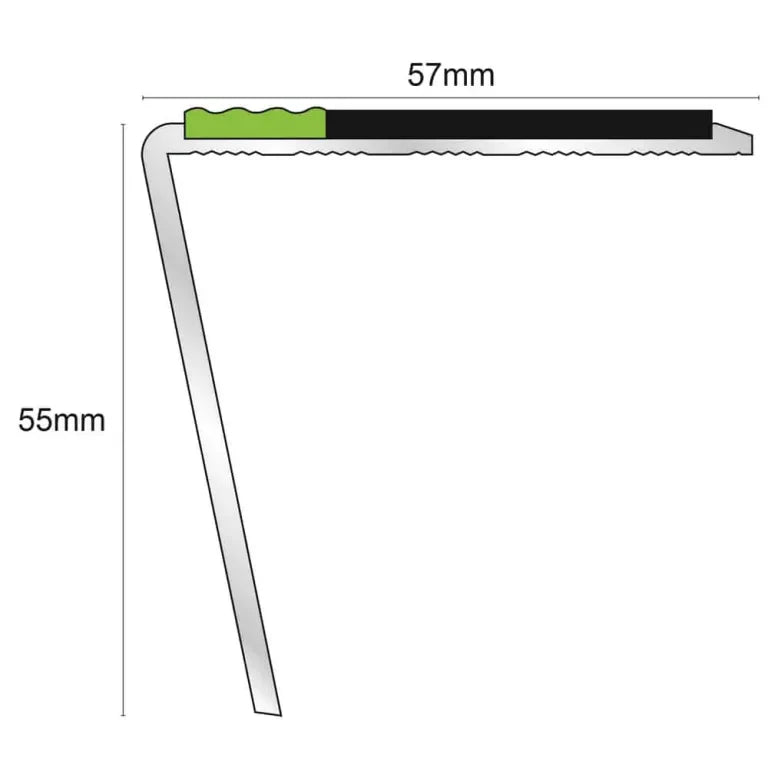 57x55mm TredSafe DDA Compliant Aluminium Non Slip