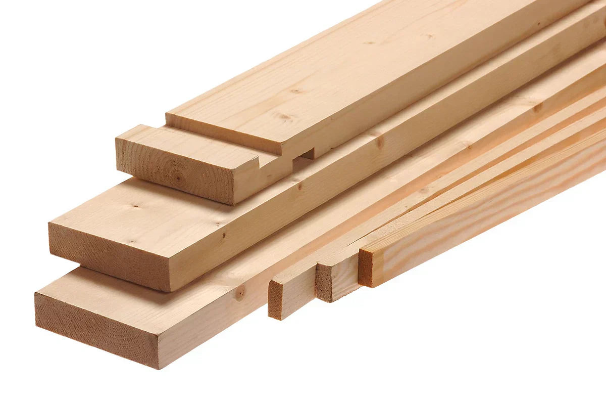 Wood Whitewood spruce Internal Door lining set (H) 210cm x (W) 10.8cm