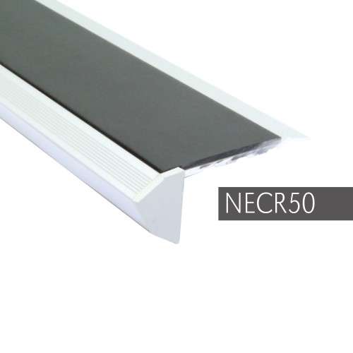 NECR50 End Caps For NALR50 – Vision Light Down – 76.5x26mm Non Slip Stair Nosing – 2 Pack