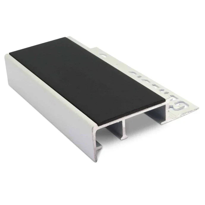 NTS 2.8m Slimline Ceramic Tile-In Non-Slip Aluminium Stair Nosing – PVC Insert