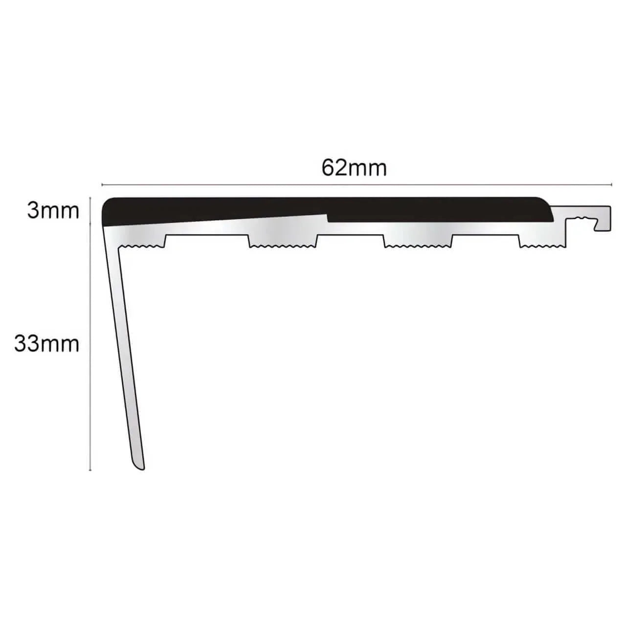 Aluminium Safety Stair Nosing