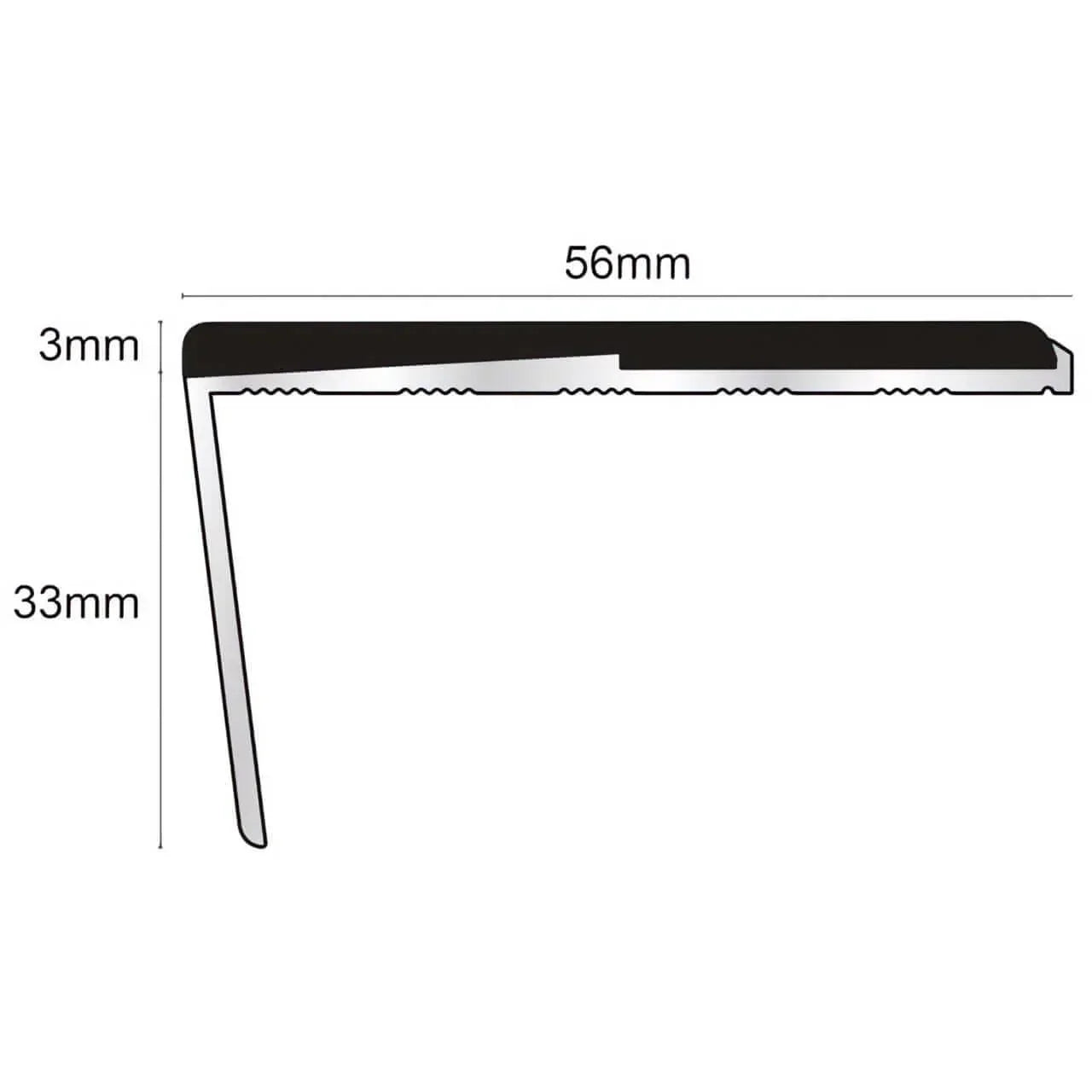 Rakeback Aluminium Safety Stair Nosing