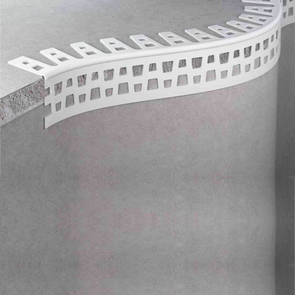 10 X 25x25 PVC Flexible Arch Corner Bead for Render and Plaster 2.5m