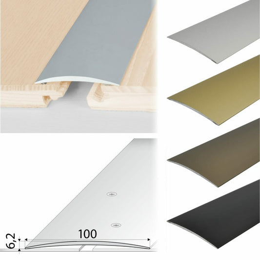 100mm Anodised Aluminium Self Adhesive Door Threshold Strip