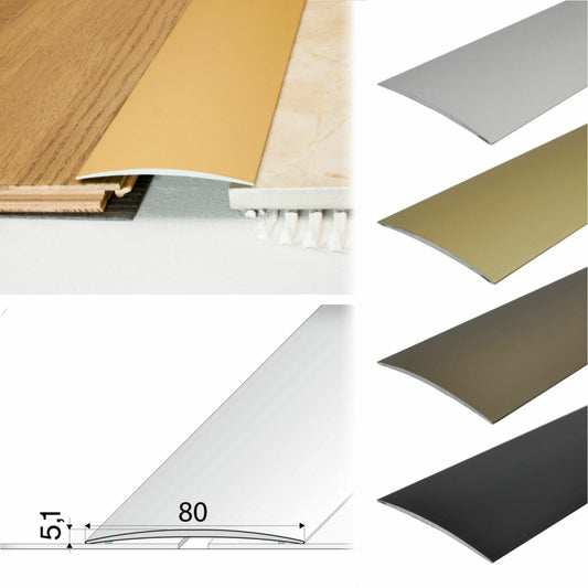 80mm Anodised Aluminium Self Adhesive Door Threshold Strip