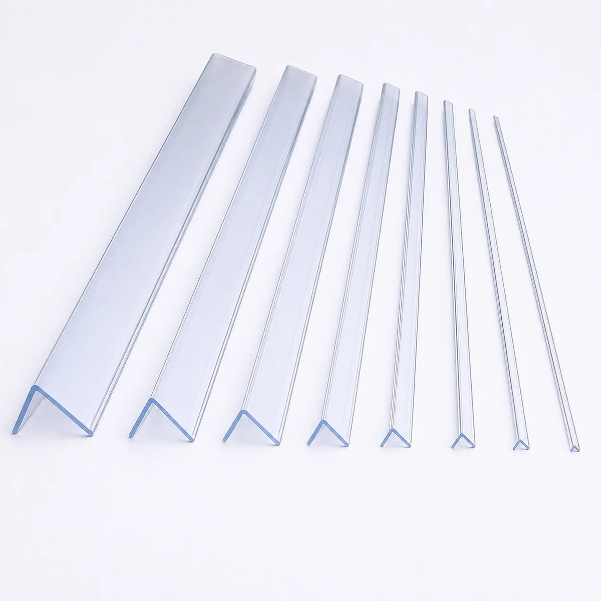 Clear Edge Protector Transparent PVC Plastic Corner Angle Trim 90° All Variants