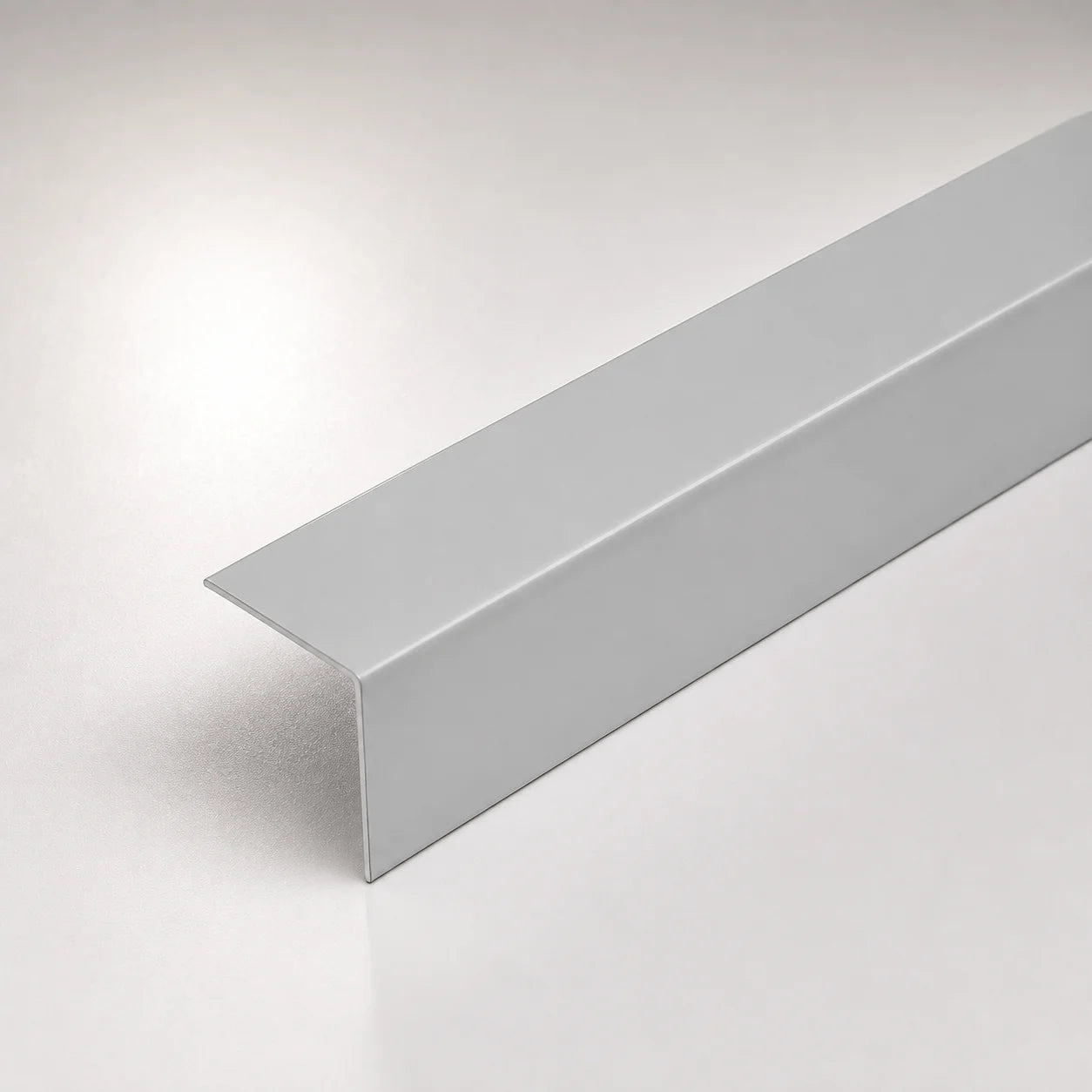 Equal & Unequal Edge Protector Light Grey PVC Plastic Corner Angle Trim 90°