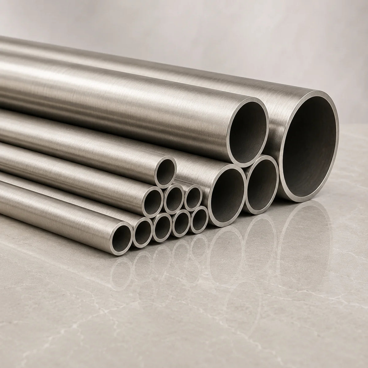 Stainless Steel Round Tube Pipe 304 Grade  – 1m / 39.37" Length All Sizes