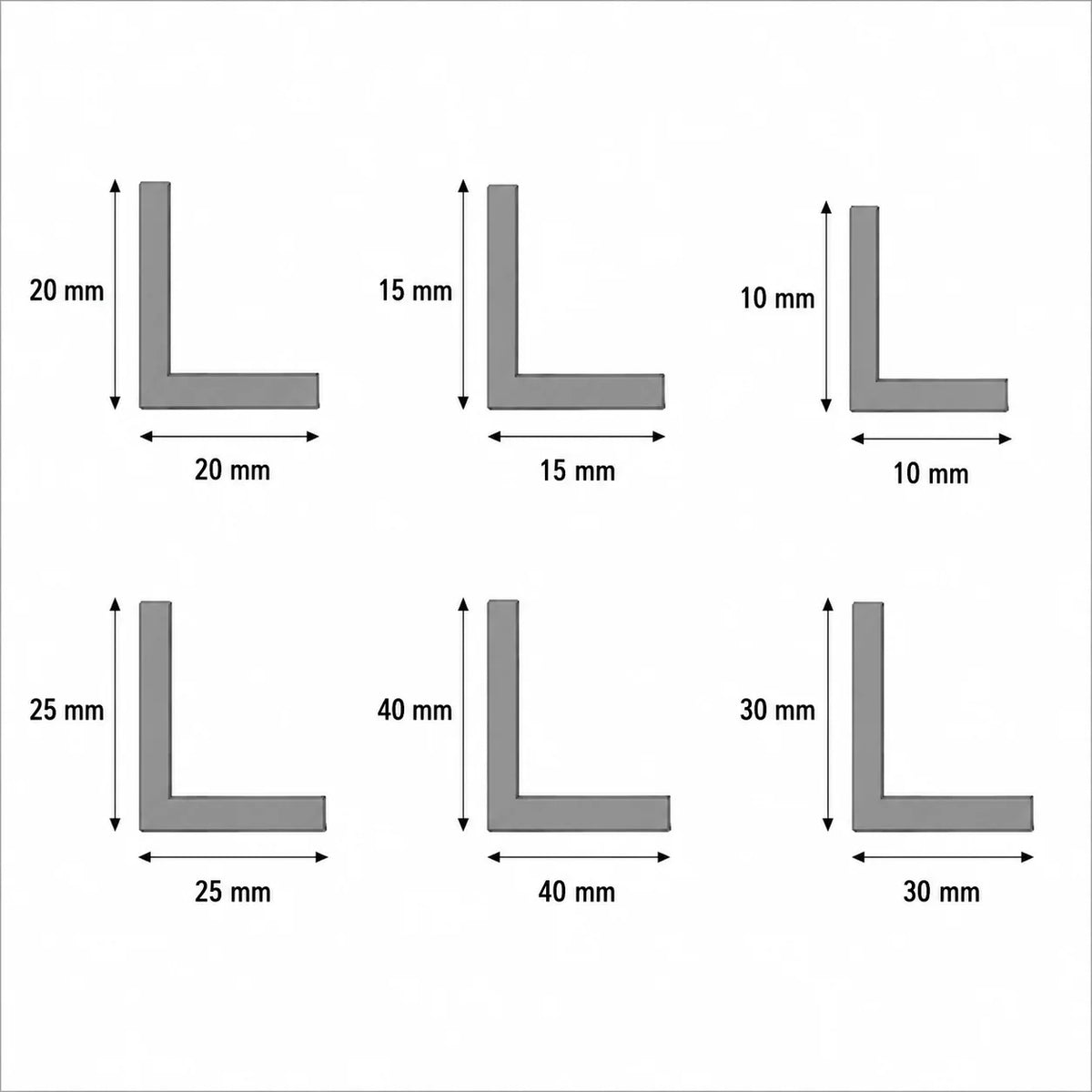 PVC Plastic Edge Protector Moulding Wood Effect Corner Angle Trim 90° Diagrams