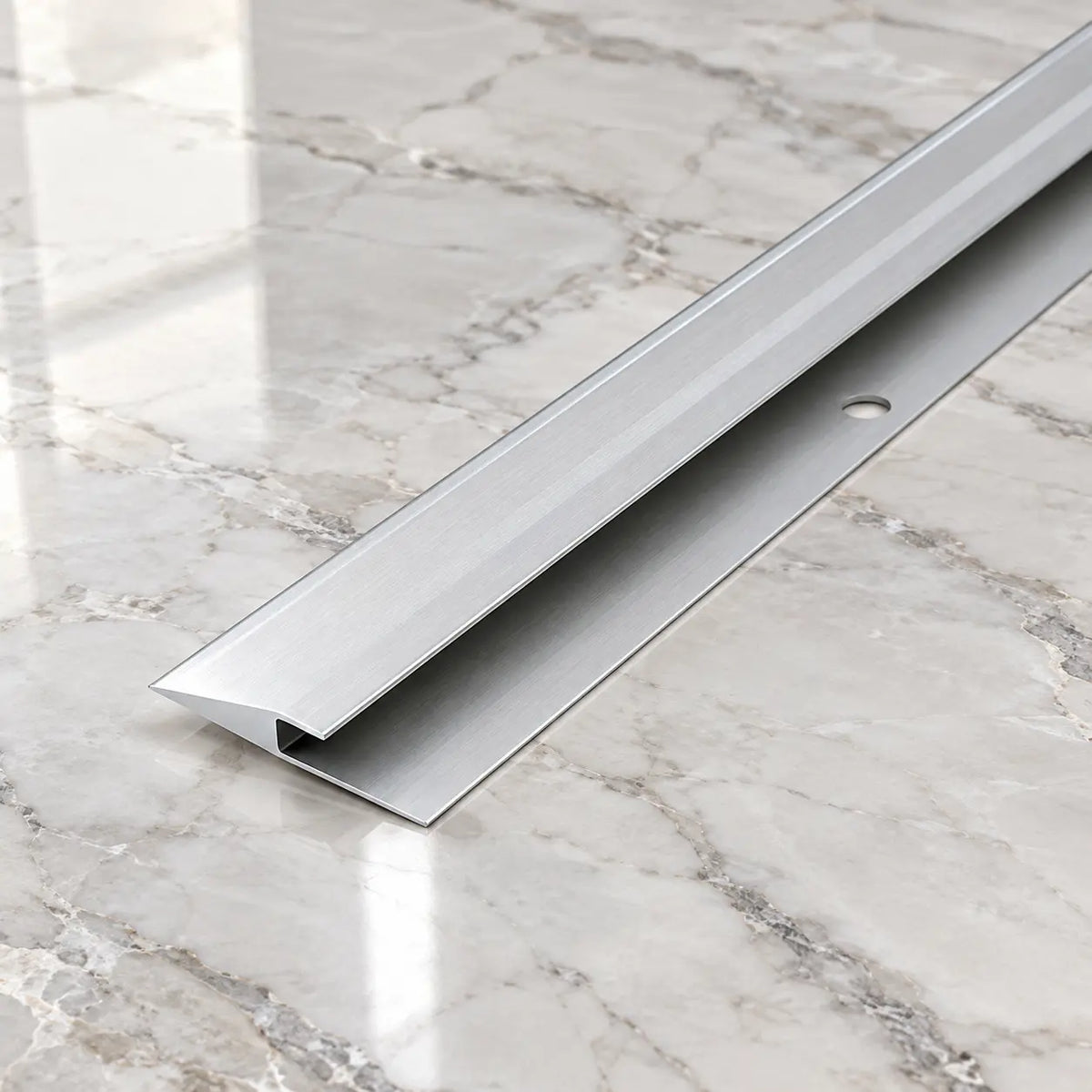 2.7m Aluminium LVT Reducer Transition Profile for smooth floor height transitions