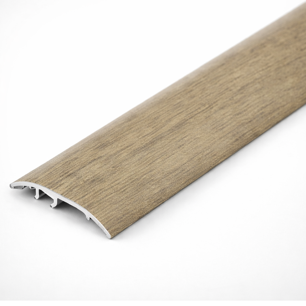 Autumn Oak 37mm aluminium 4-in-1 wood-effect door threshold S16K profile
