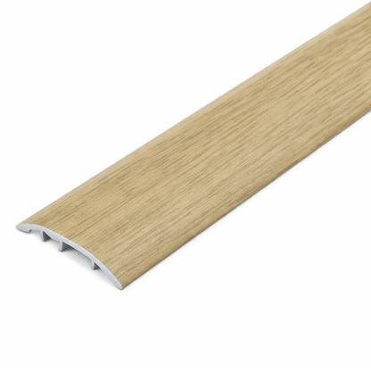 Quattro Oak S16K 37mm aluminium wood-effect door threshold trim for multiple floor types