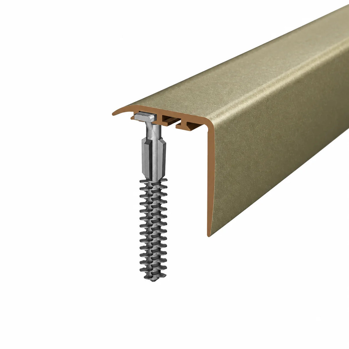 D-K0300 25x25mm Wood Effect PVC Stair Nosing Realuse 