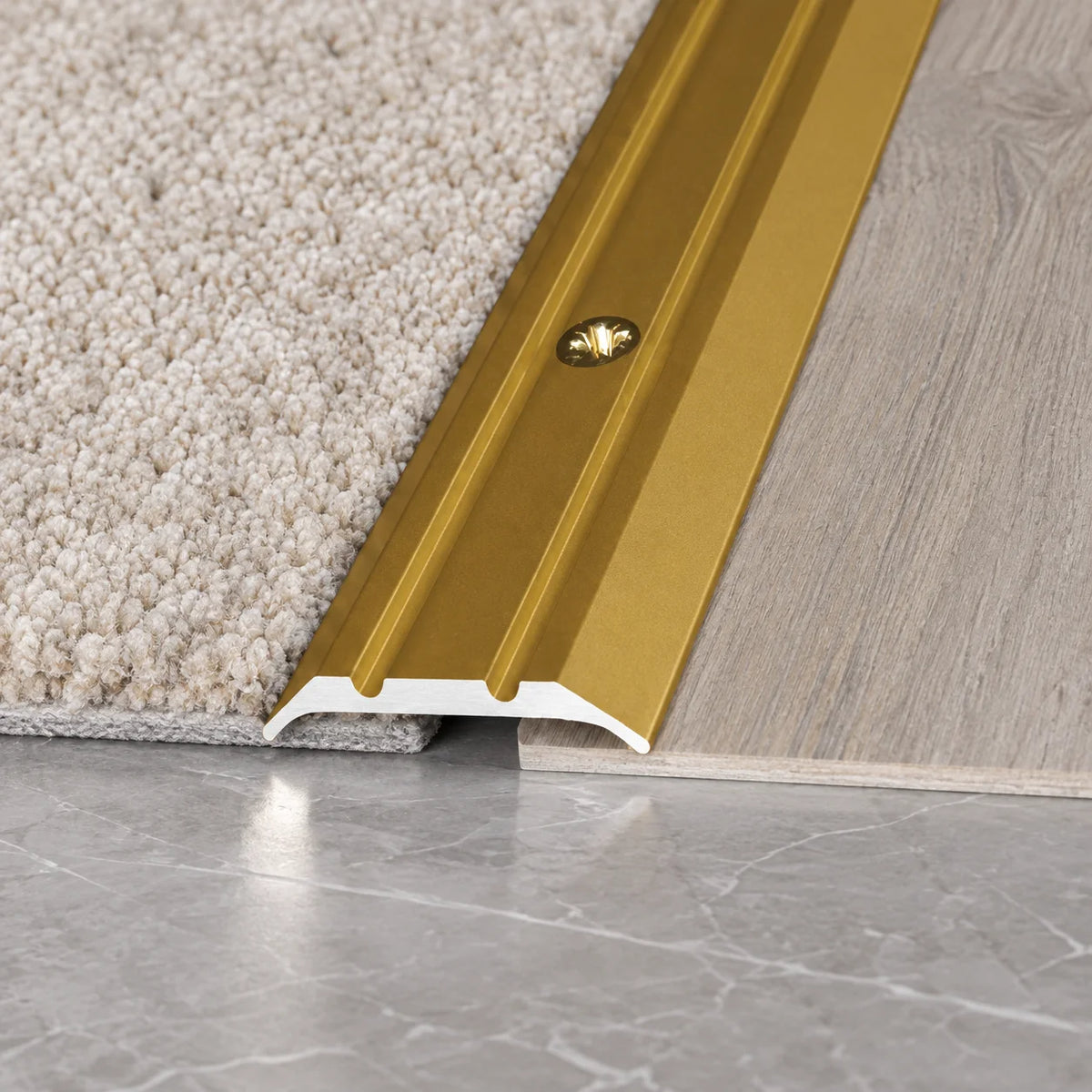 25mm Aluminium Flat Floor Transition Strip Realuse Image