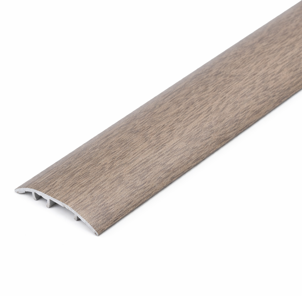 Nevada Oak Aluminium 4-in-1 wood-effect door threshold 37mm S16K for doorways