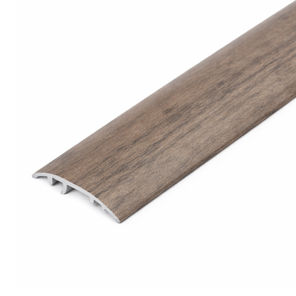 Antique Walnut S16K 37mm aluminium wood-effect door threshold trim for multiple floor types