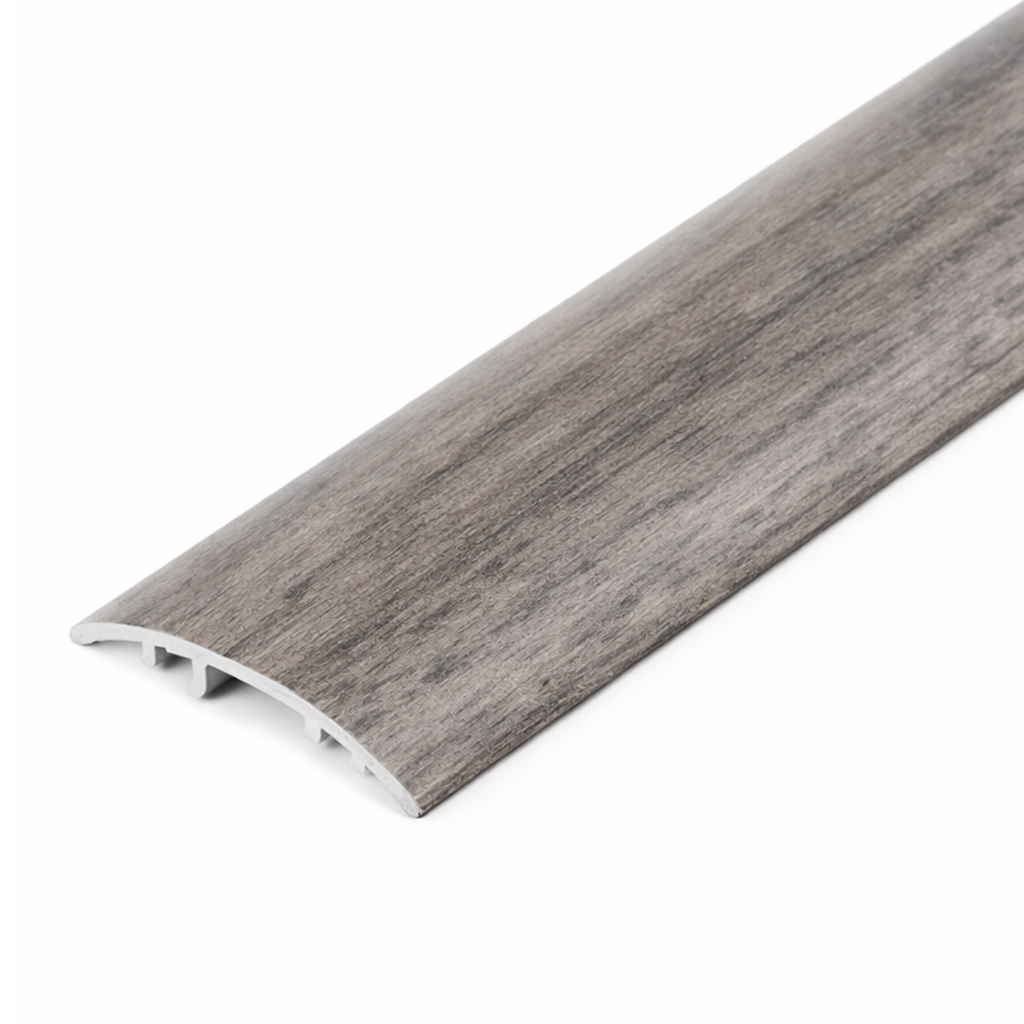 Brown Chestnut S16K 37mm aluminium wood-effect door threshold trim for multiple floor types
