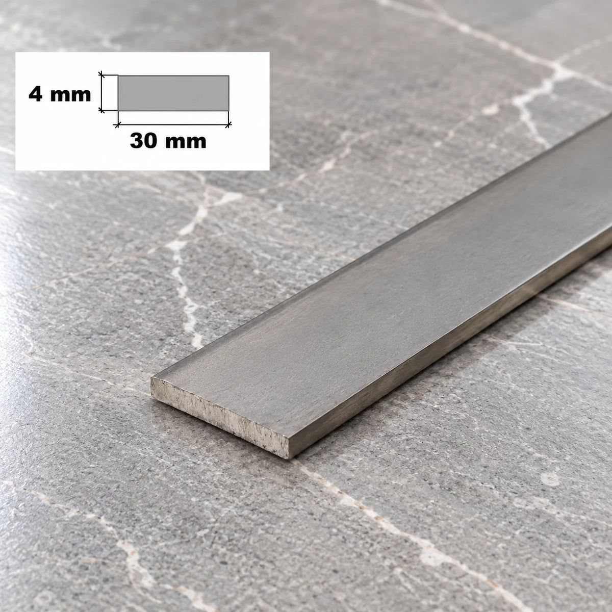 Flat Bar Plate Stainless Steel 304 Grade In 30 X 4 MM