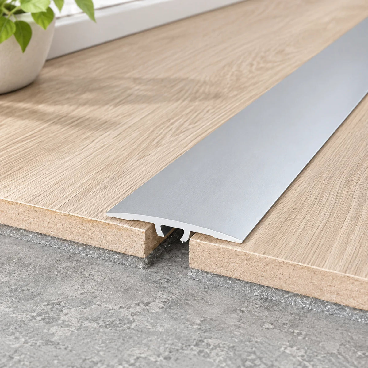 36mm Aluminium Flat Floor Transition Strip Realuse Image