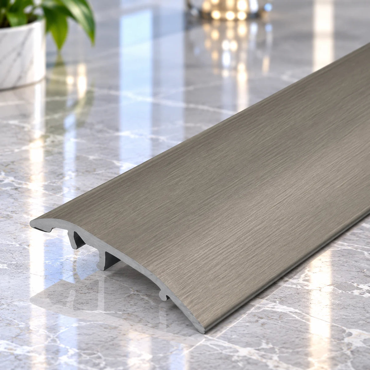 37mm 4-in-1 Adjustable Aluminium Floor Transition Strip designed for neat and secure transitions between different flooring surfaces.