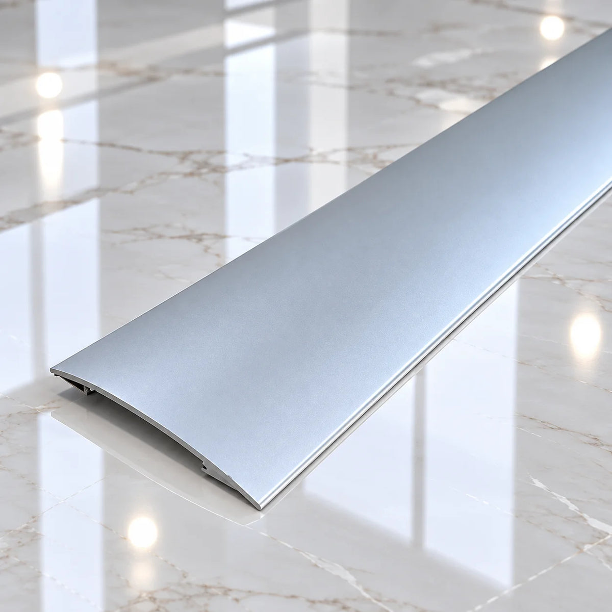 38mm Self-Adhesive Aluminium Euro Cover Strip for flooring transitions