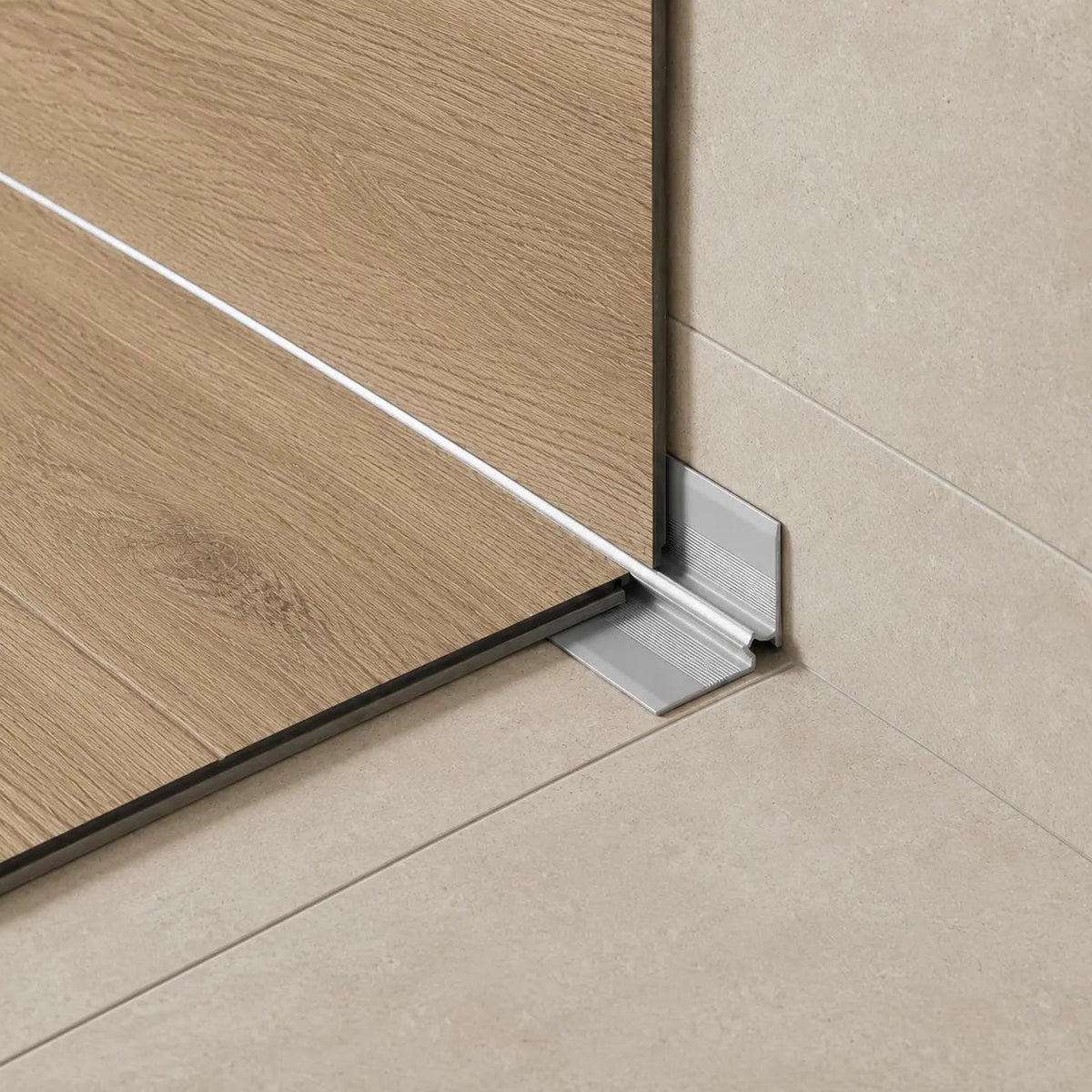 3mm Aluminium Stair Nosing Inner Corner Real Time Use Image