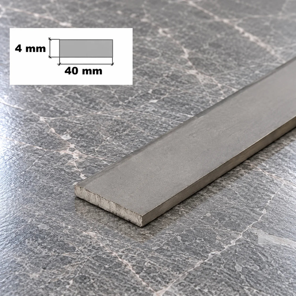 Flat Bar Plate Stainless Steel 304 Grade In 40 X 4 MM