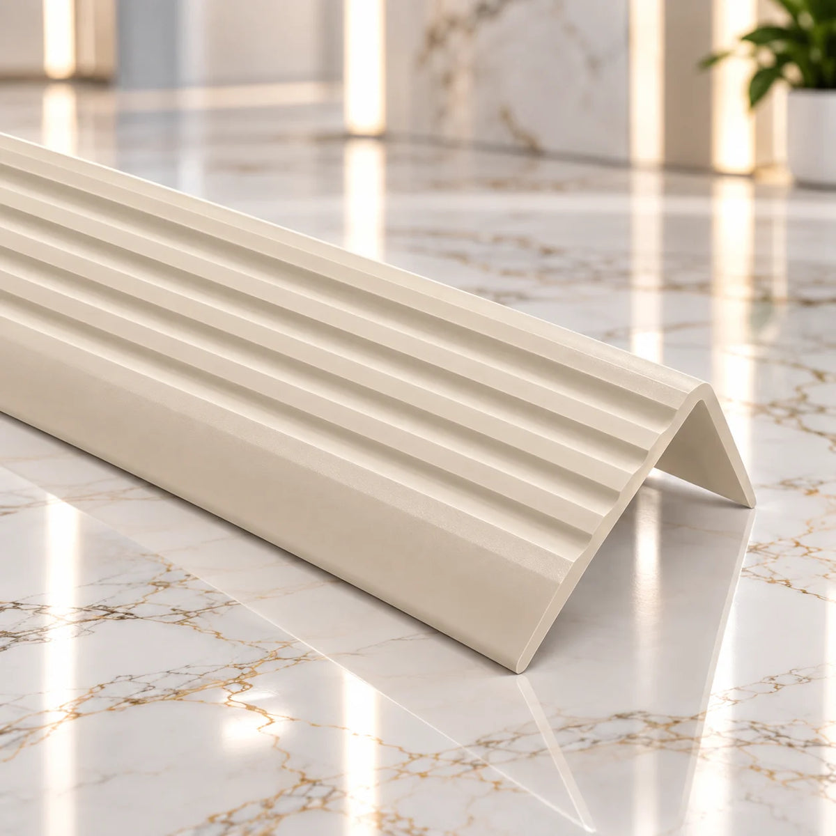 40x25mm self-adhesive PVC stair nosing 1.2m for step edge protection