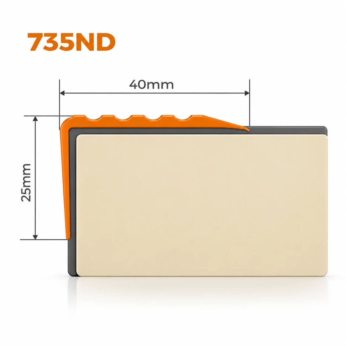 Durable 40x25mm PVC stair nosing 1.2m with self-adhesive fixing